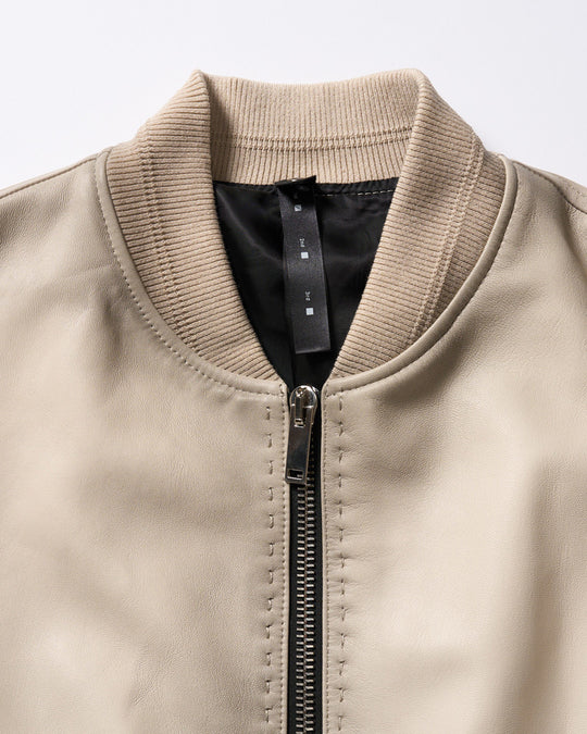 lamb leather bomber jacket