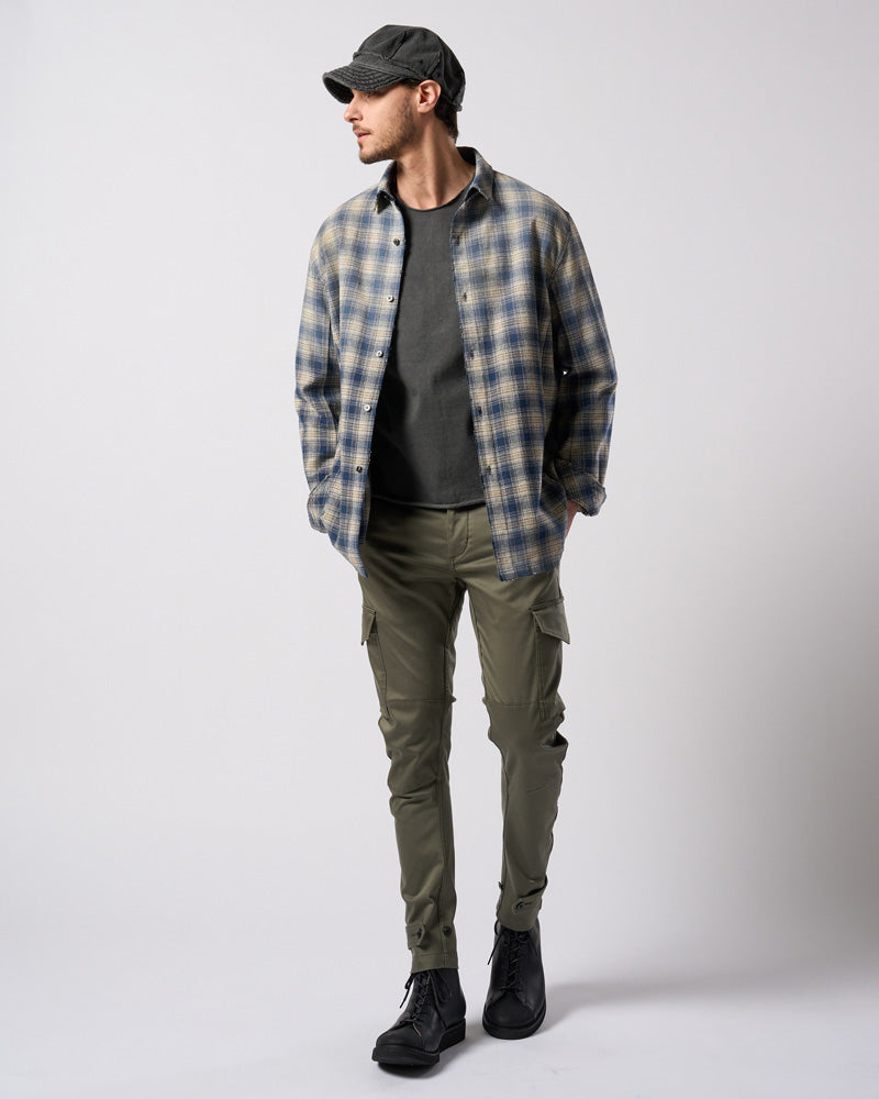 tight jersey cut-off L/S