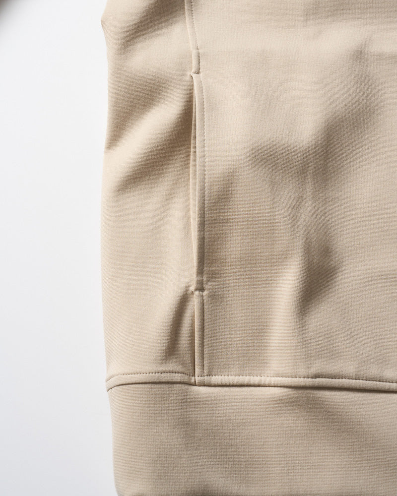 high neck zip-up parka
