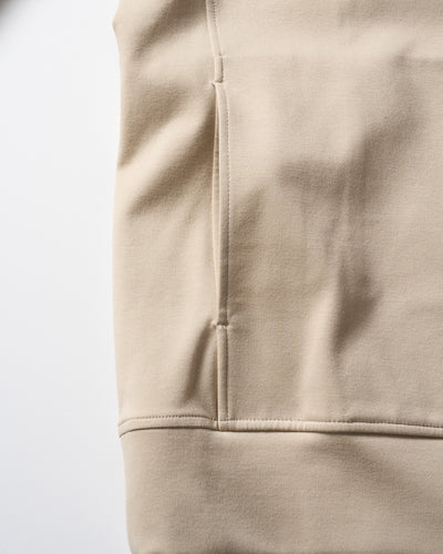 high neck zip-up parka