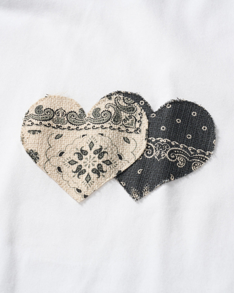 bandana panel heart T