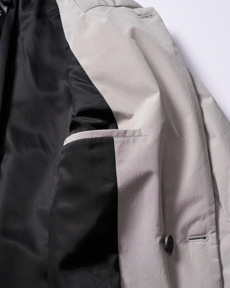 double breasted solid coat