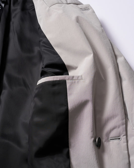 double breasted solid coat