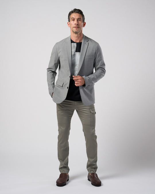 fine satin slim cargo