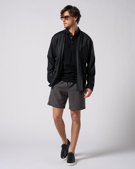bandana print panel shorts