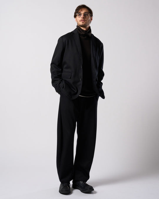 venetian stripe wide banana slacks