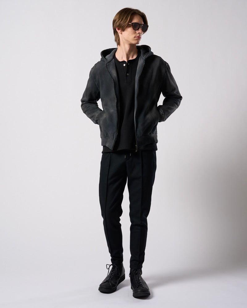 comfort pin-tuck slim slacks