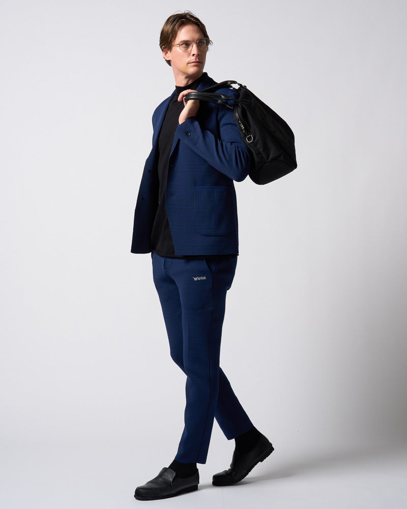 【muta × wjk】function knit easy slacks(jacquard check)