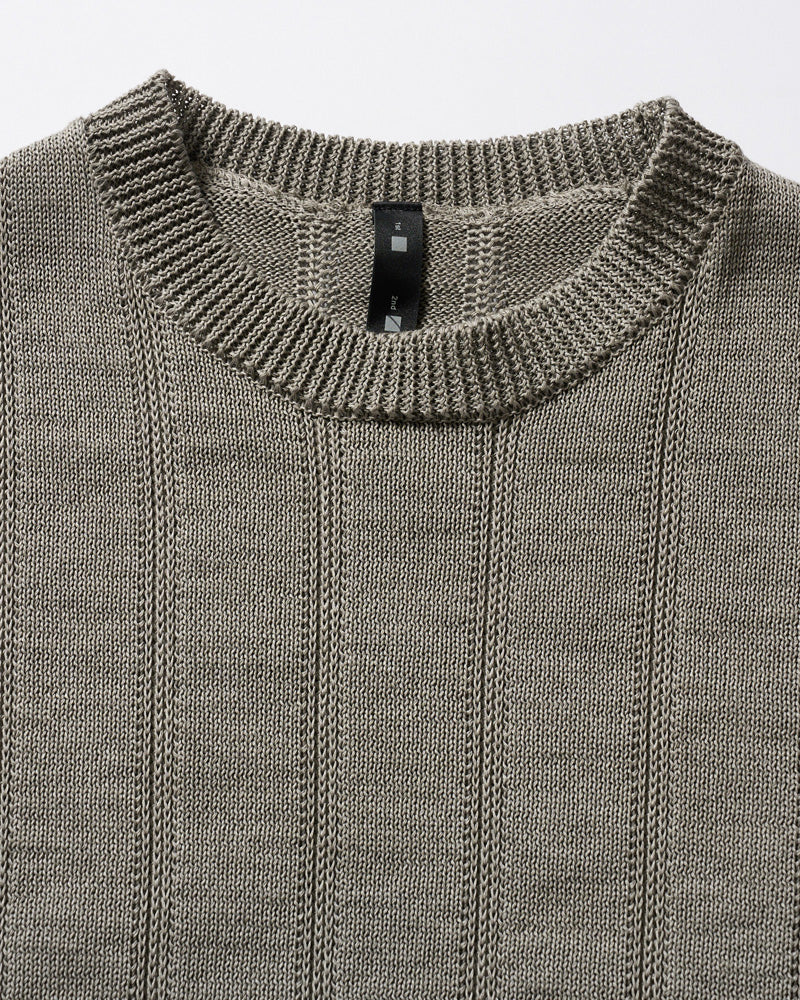 GIMA stripe knit pull-over