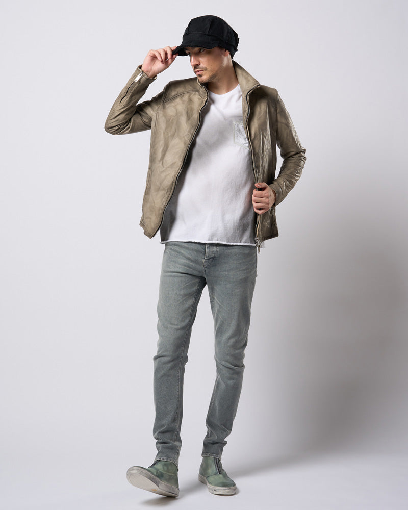spray dye leather pocket-T
