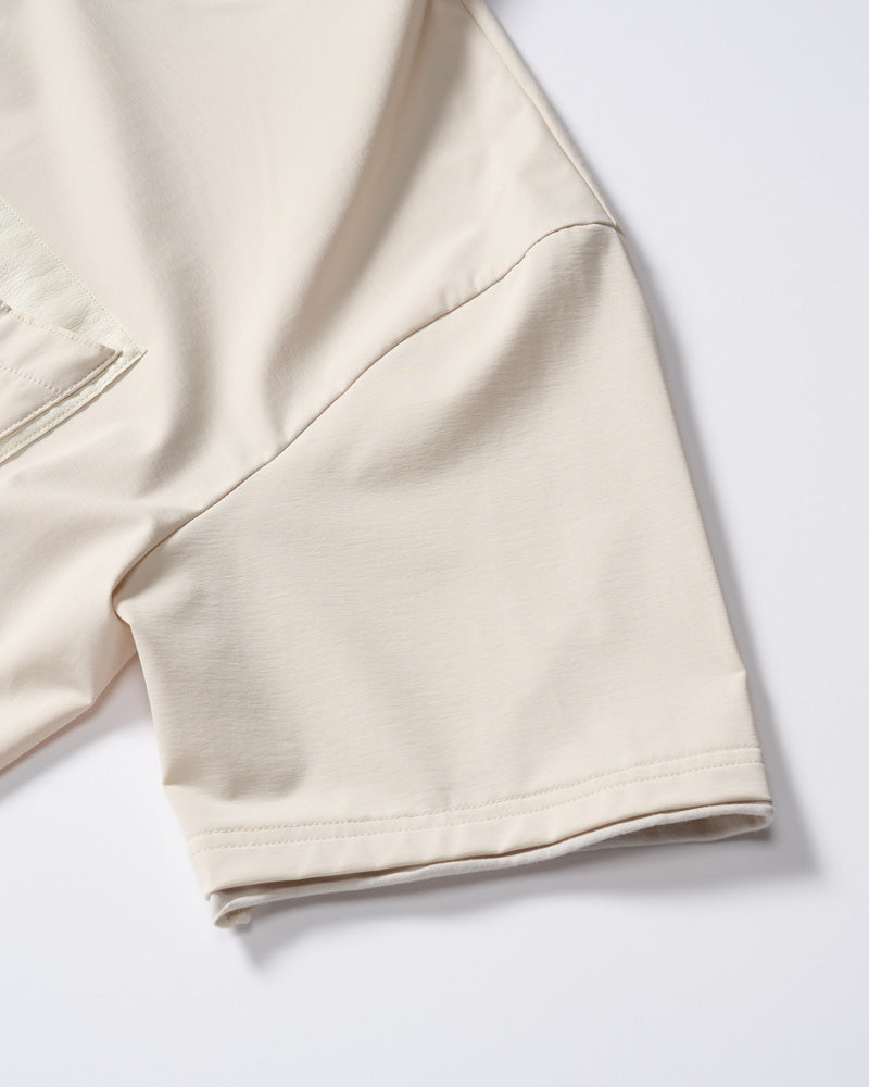 drawstring leather pocket S/S