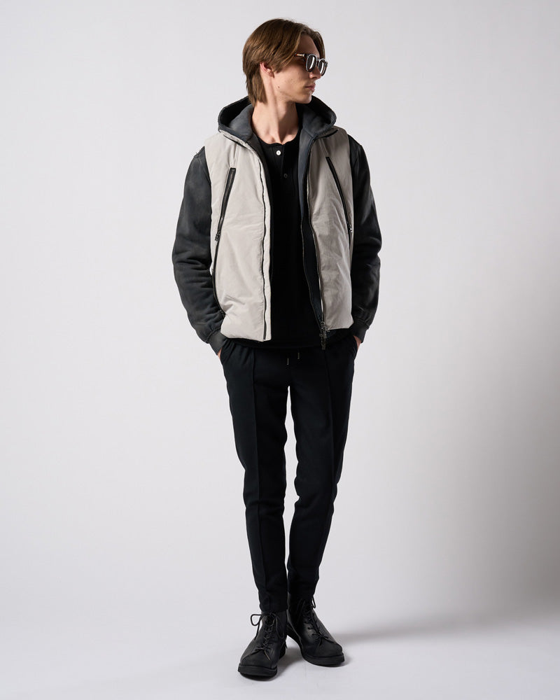 comfort pin-tuck slim slacks