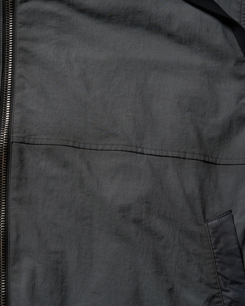 textured nylon short witch blouson