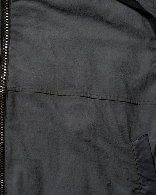 textured nylon short witch blouson