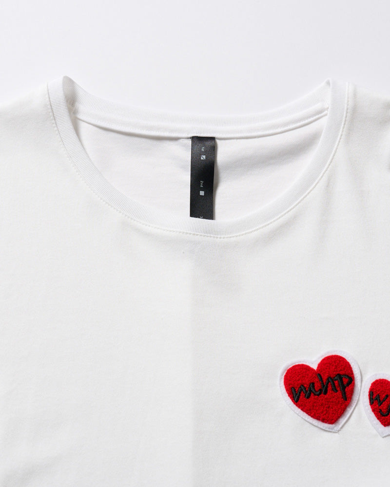 【Maison Honoré Paris × wjk】2-heart patch cool touch S/S