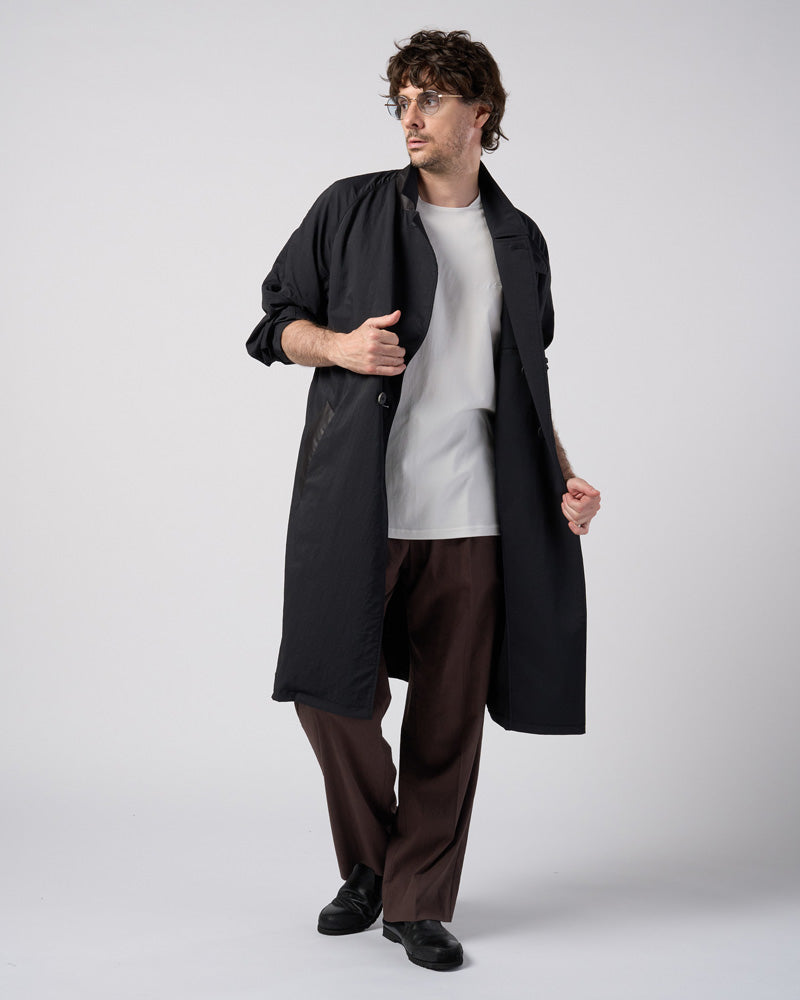viscose linen semi-wide slacks