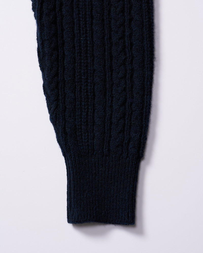 lomond×powder zip-up knit