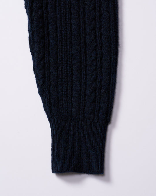 lomond×powder zip-up knit