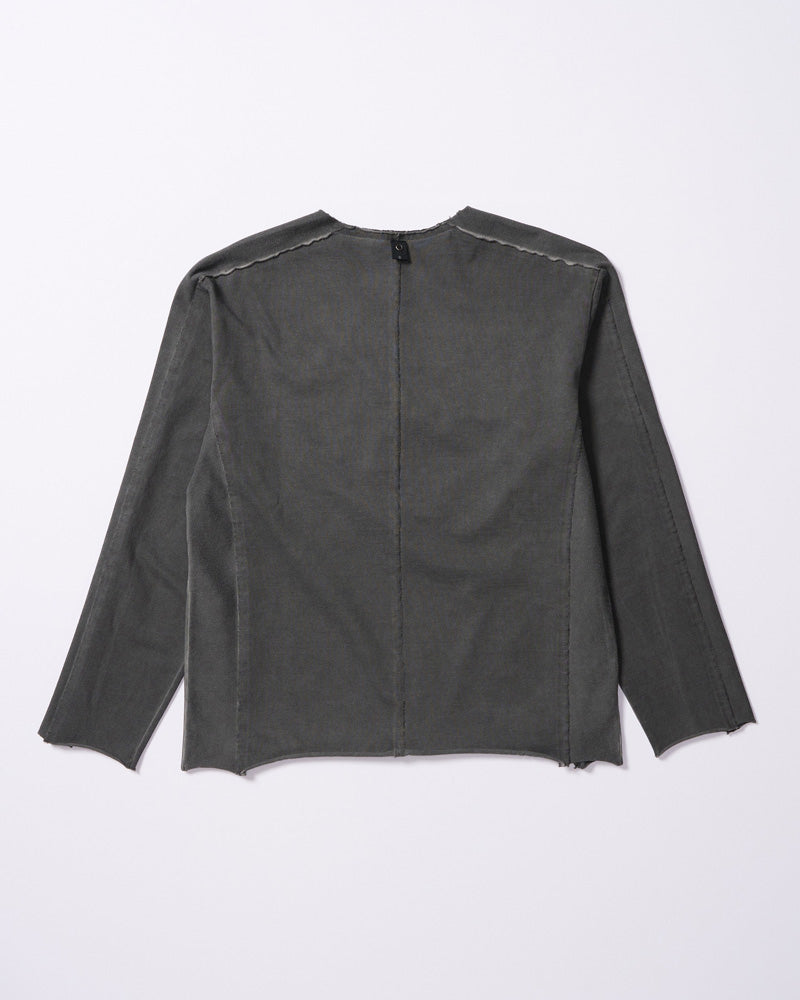 tight jersey cut-off L/S