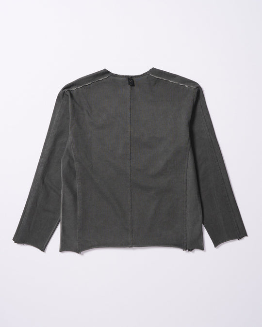 tight jersey cut-off L/S