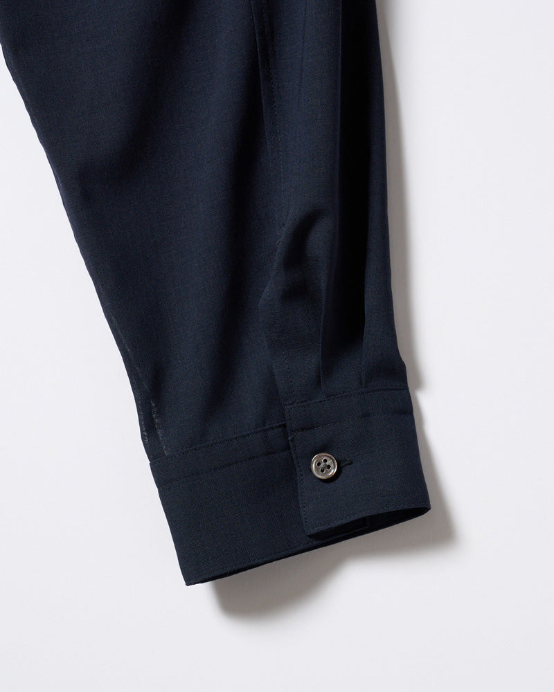 airy wool voile shirt
