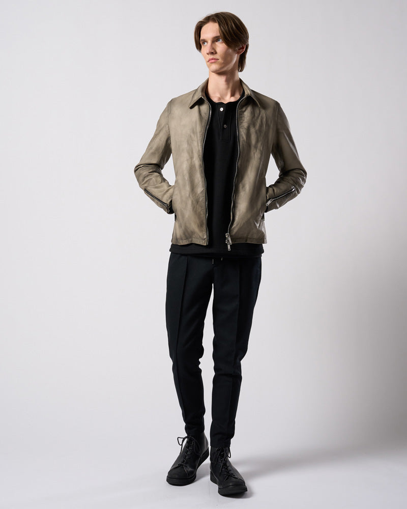 comfort pin-tuck slim slacks