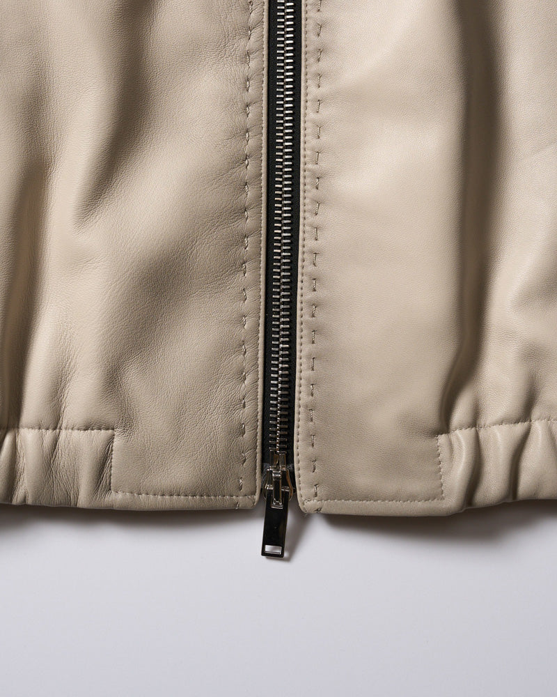 lamb leather bomber jacket