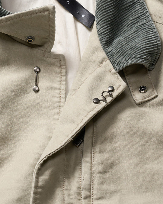 heavy moleskin short coverall jacket