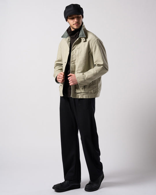 venetian stripe wide banana slacks