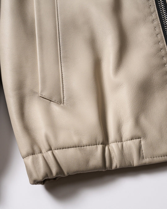 lamb leather bomber jacket