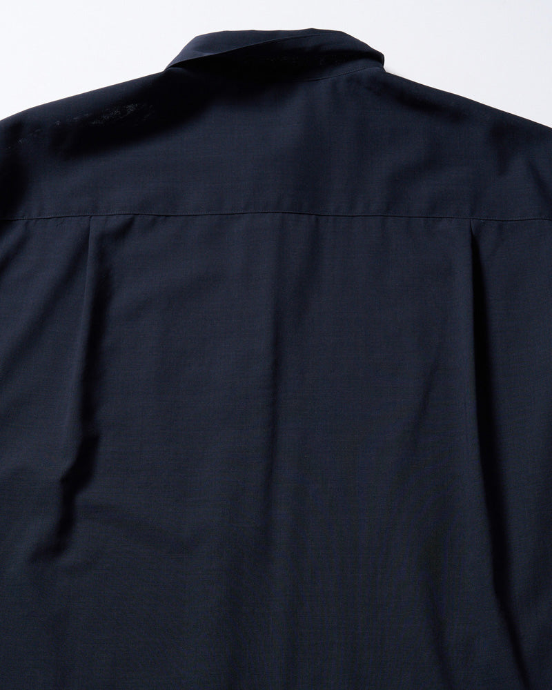 airy wool voile shirt