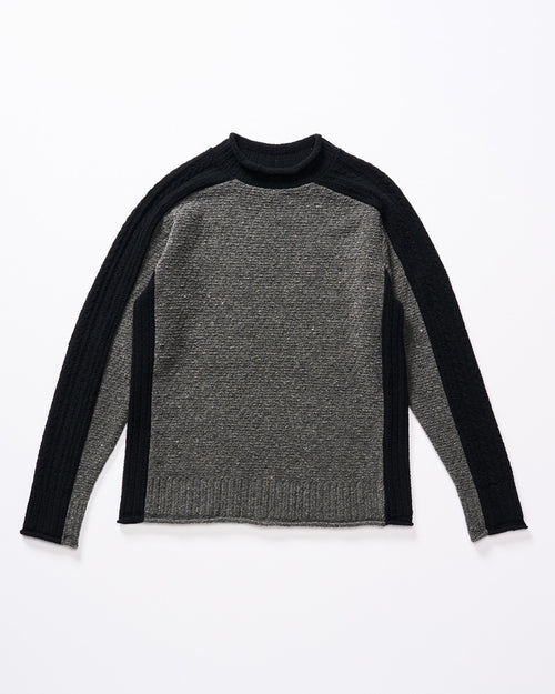 combination knit crew