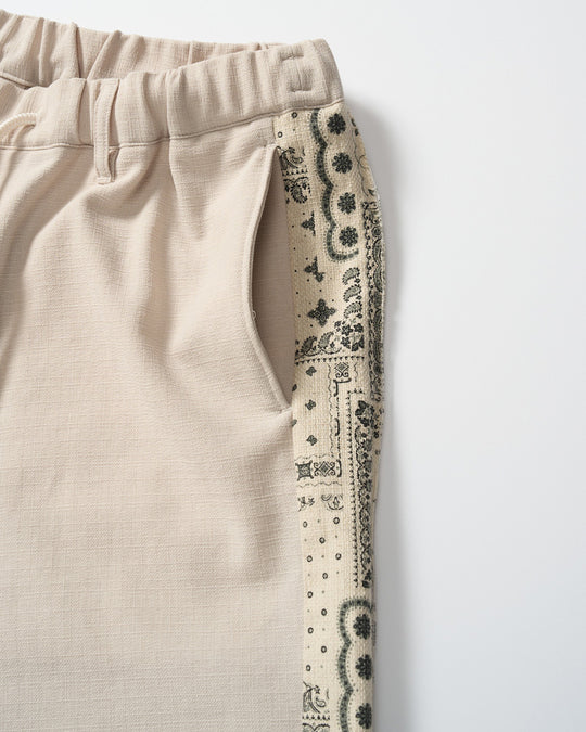 bandana print panel shorts