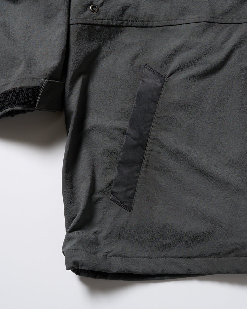 textured nylon short witch blouson