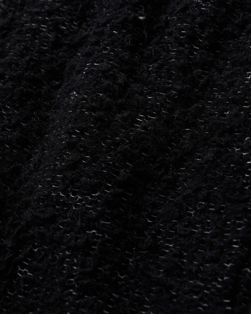 fancy yarn crew-neck knit