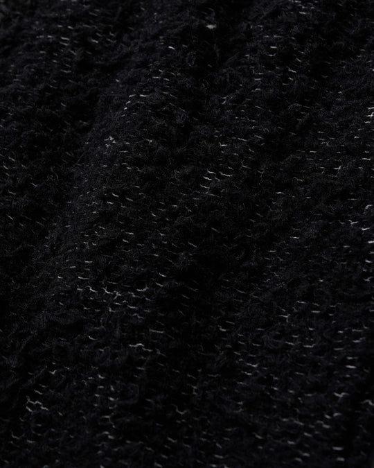 fancy yarn crew-neck knit