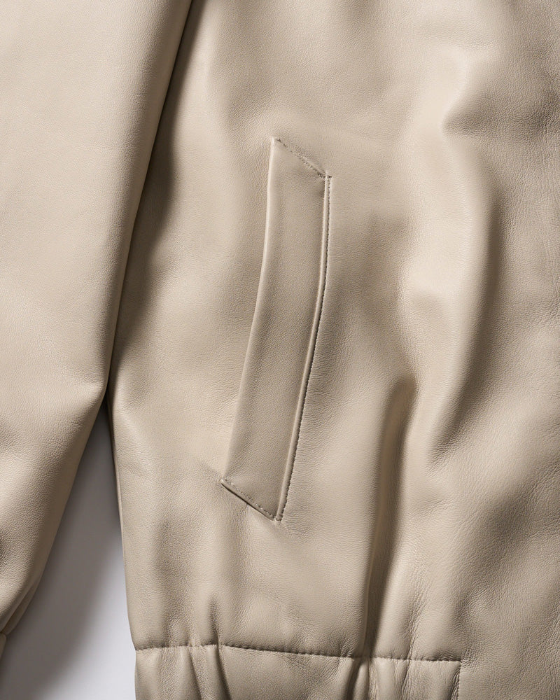 lamb leather bomber jacket