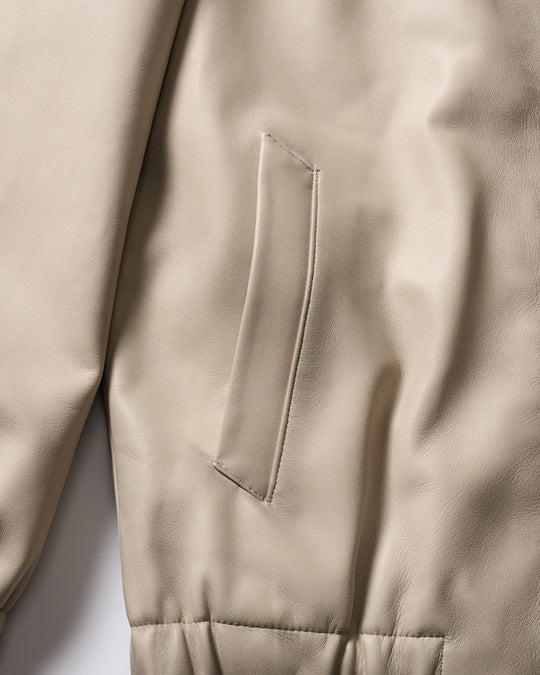 lamb leather bomber jacket