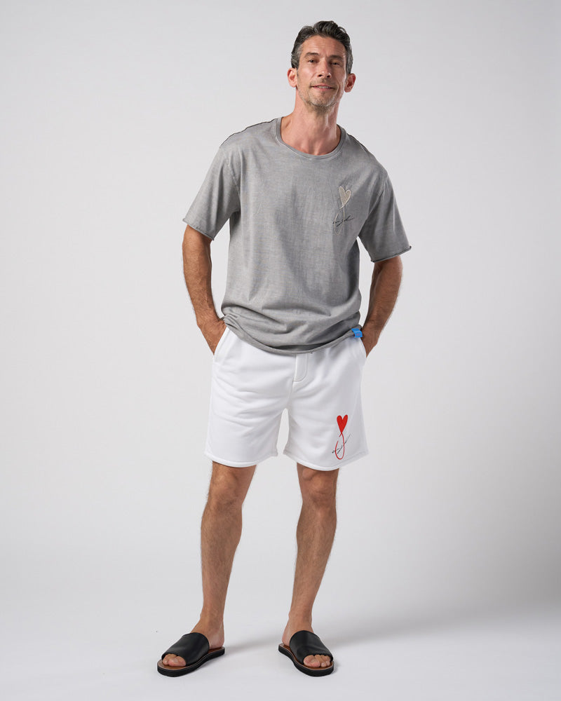 【Maison Honoré Paris × wjk】heart fish dry french terry shorts