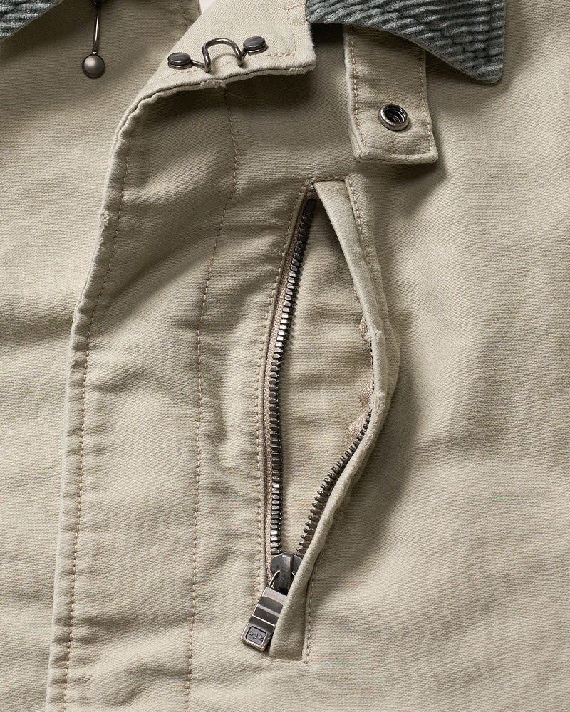 heavy moleskin short coverall jacket