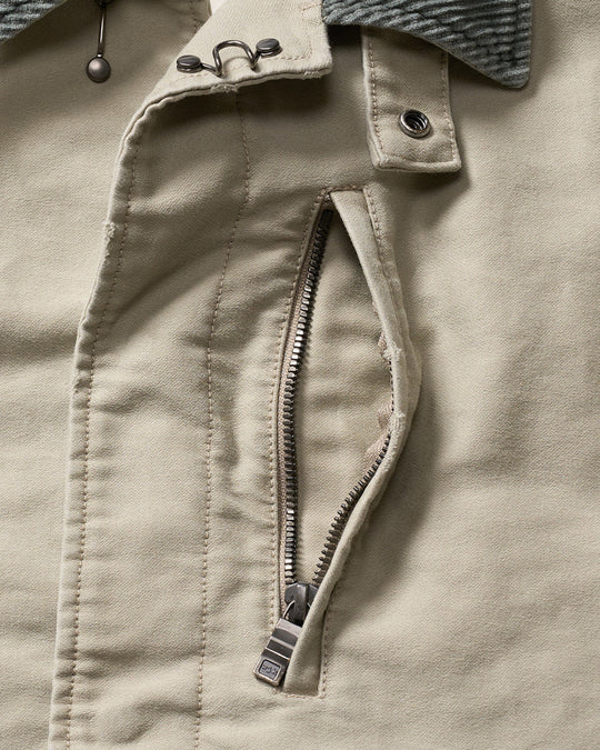 heavy moleskin short coverall jacket