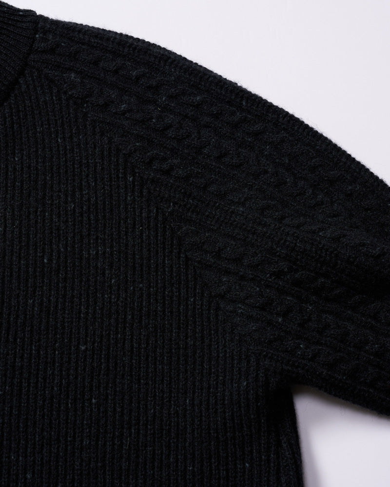 lomond×powder zip-up knit