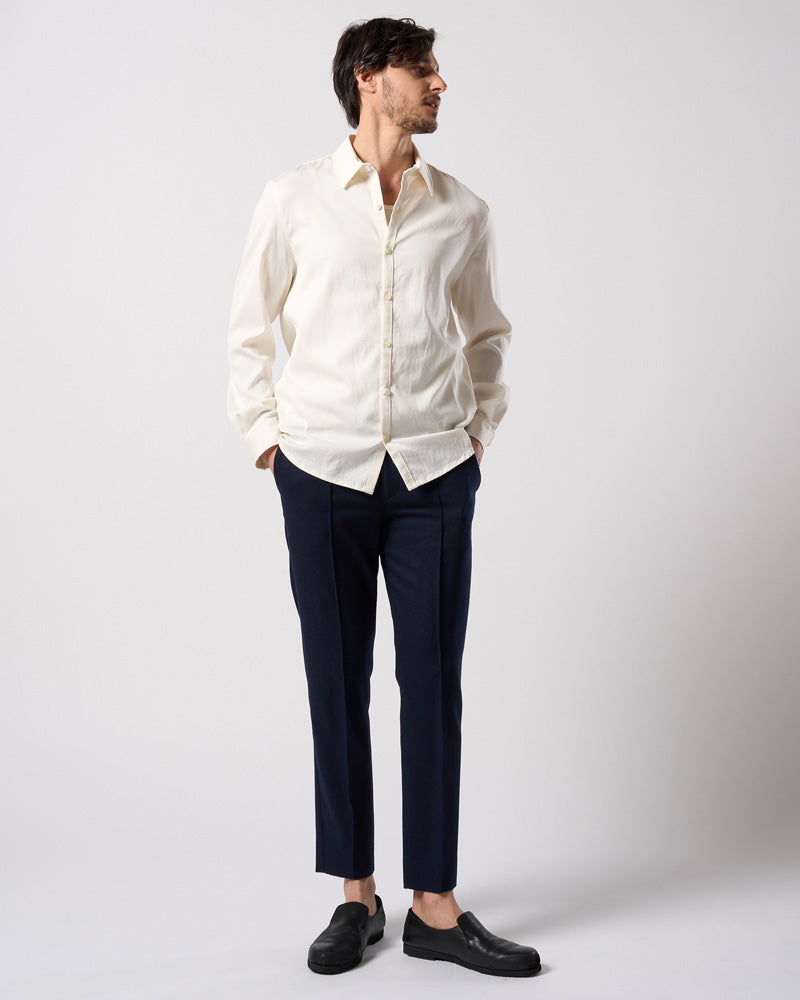 comfort pin-tuck slim slacks