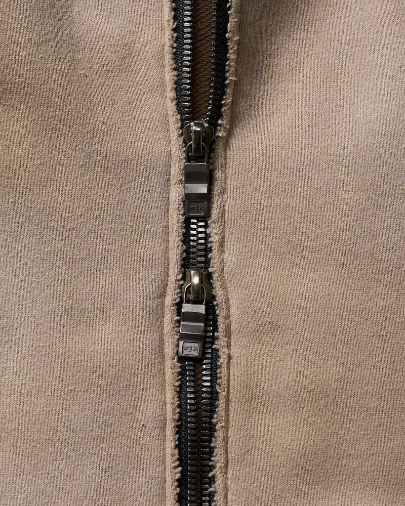 fade zip-up hoodie