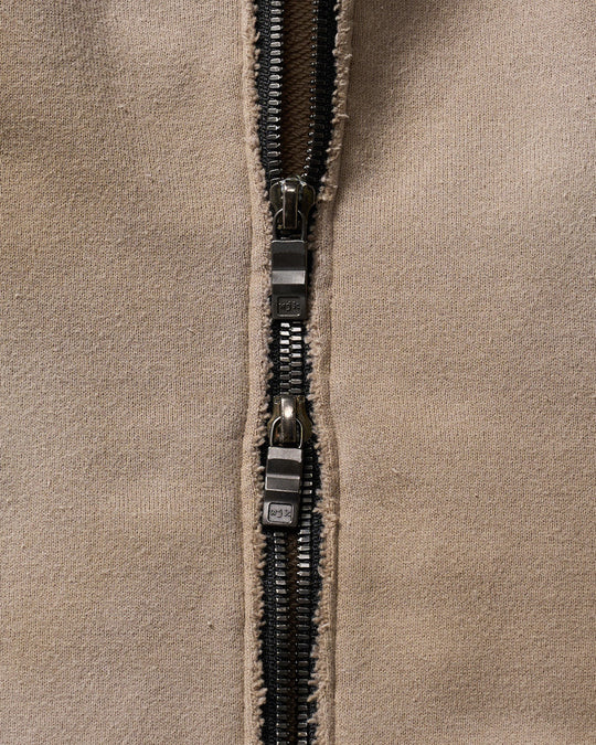 fade zip-up hoodie