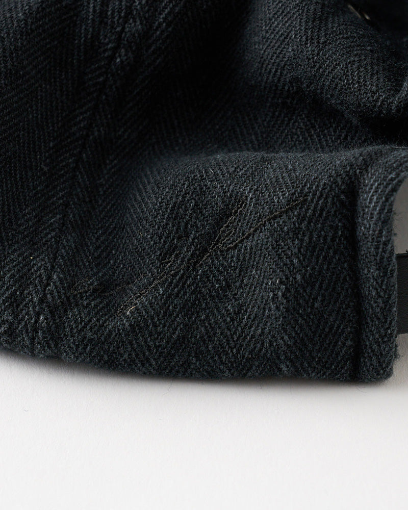 cotton linen herringbone aging B.B.cap