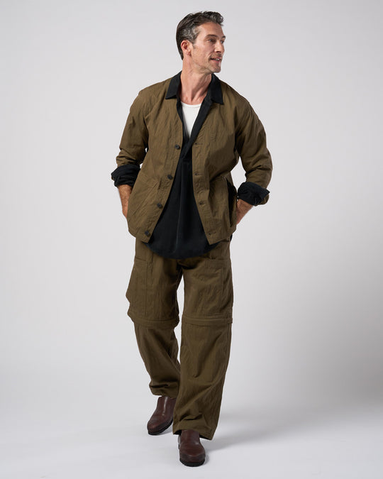 cupro vintage pull-over skipper shirt L/S