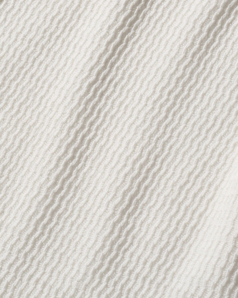 textured knit key-neck H/S