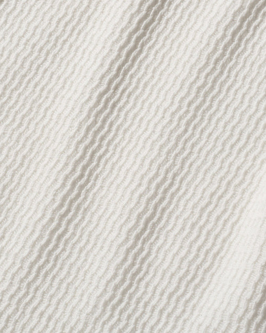 textured knit key-neck H/S