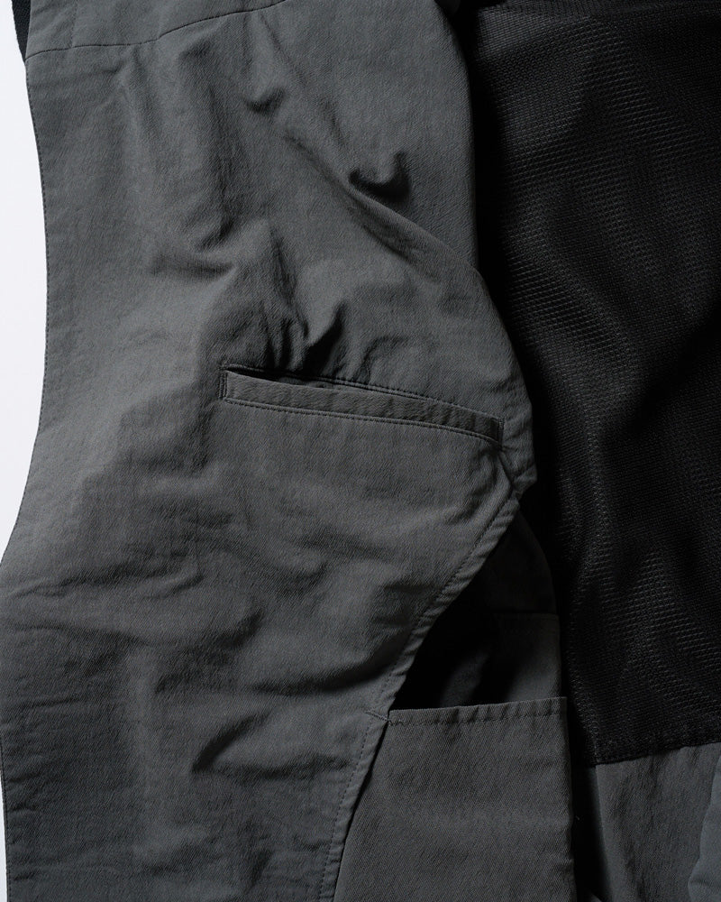 textured nylon short witch blouson